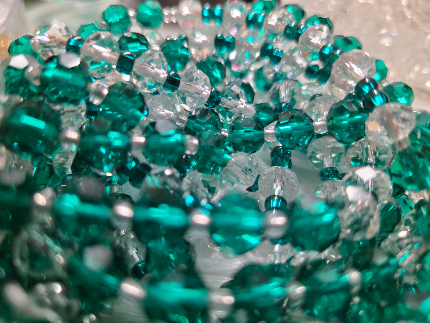 Emerald Enchantress Tie On Waistbeads - GBead Adornments