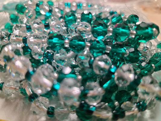 Emerald Enchantress Tie On Waistbeads - GBead Adornments