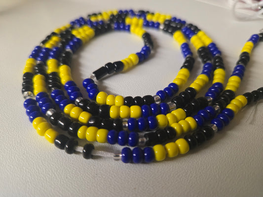 Barbados tie on Waistbeads - GBead Adornments