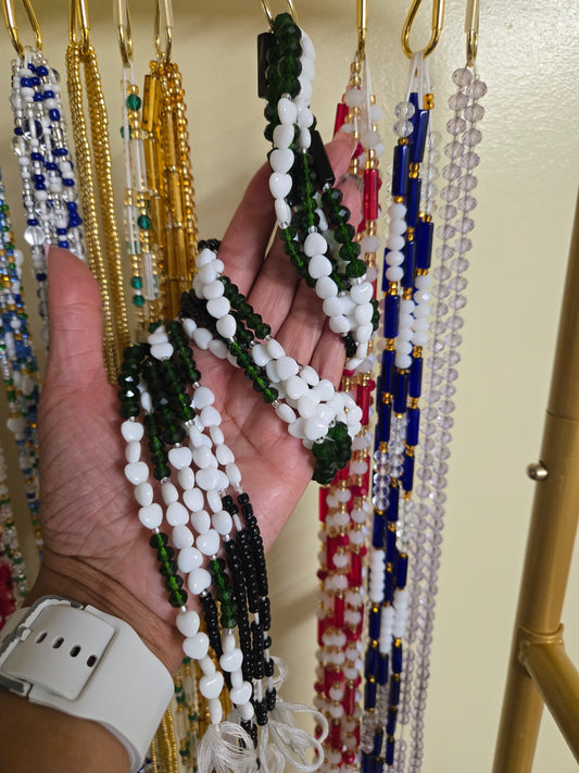 Evergreen Love Tie On Waistbeads