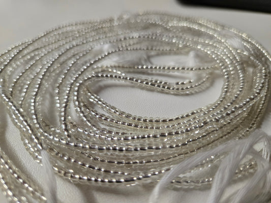 Crystal Clear Tie On Waistbeads
