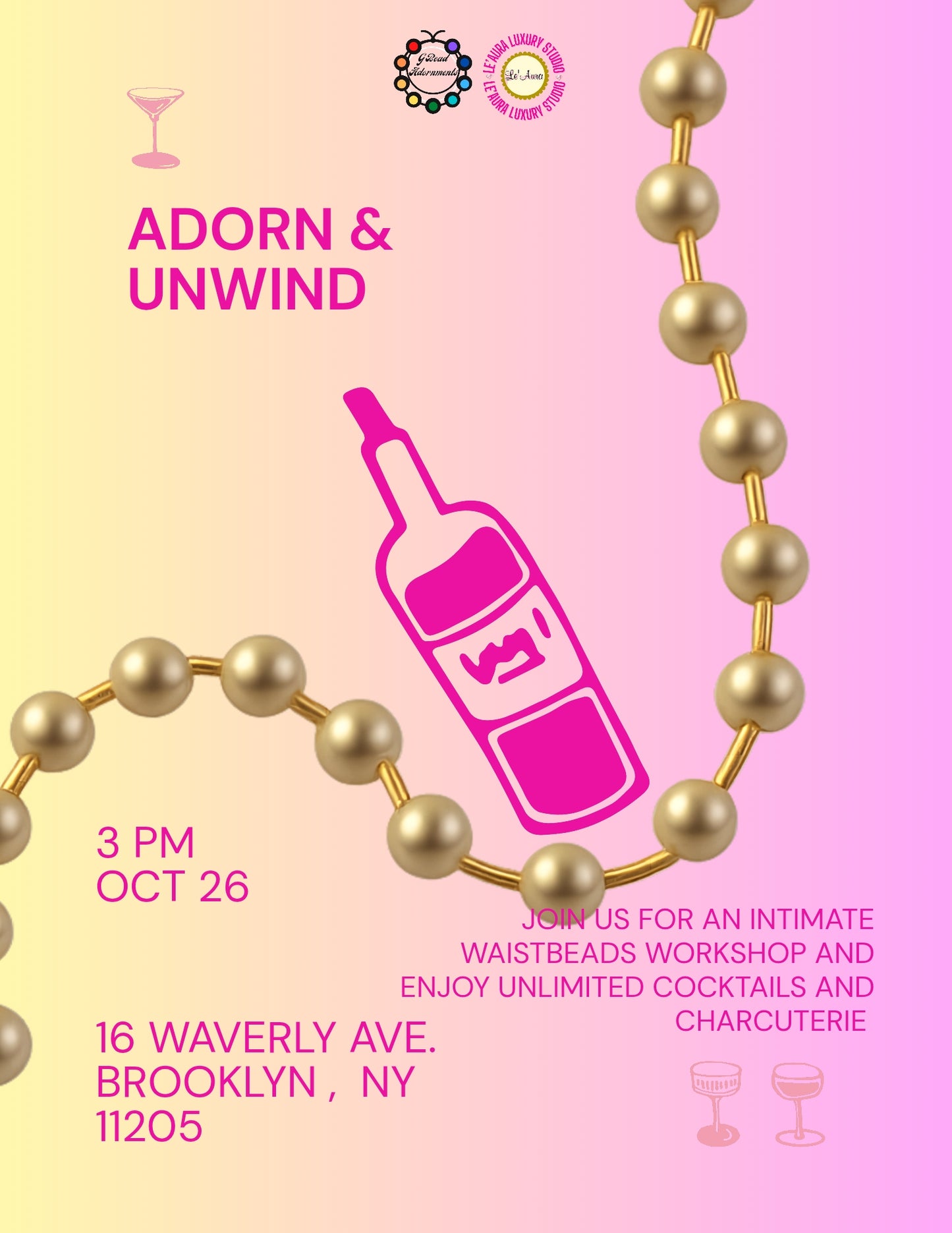 Adorn & Unwind: A Waistbeads & Sip Experience