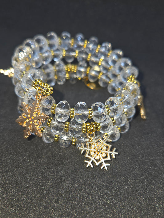 Golden Frost Wrap Bracelet
