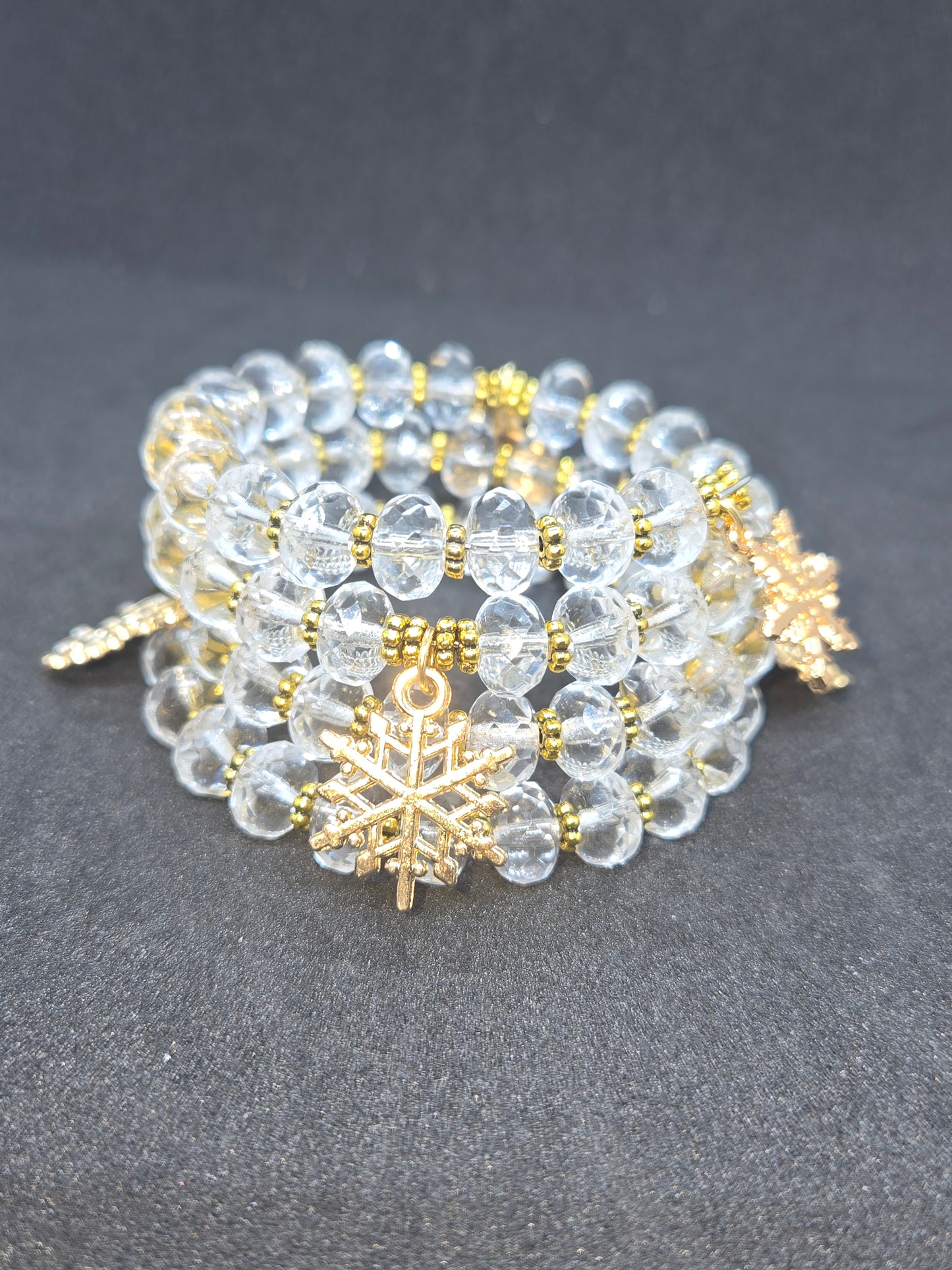 Golden Frost Wrap Bracelet