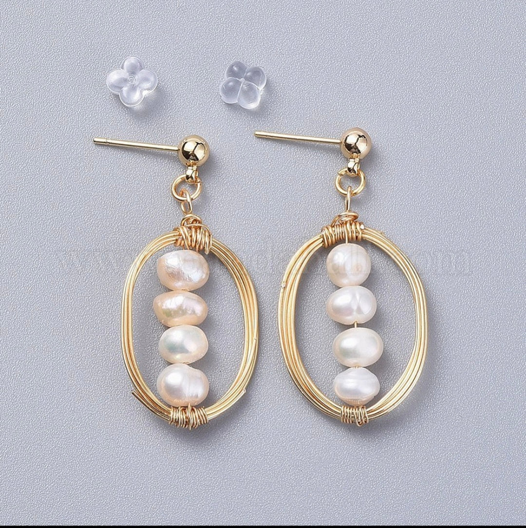 Luxe Pearl Earrings - GBead Adornments