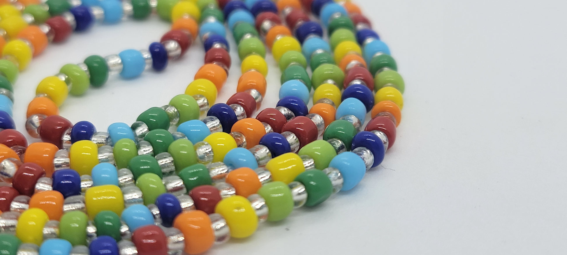 Skittles Tie on Waistbeads - GBead Adornments