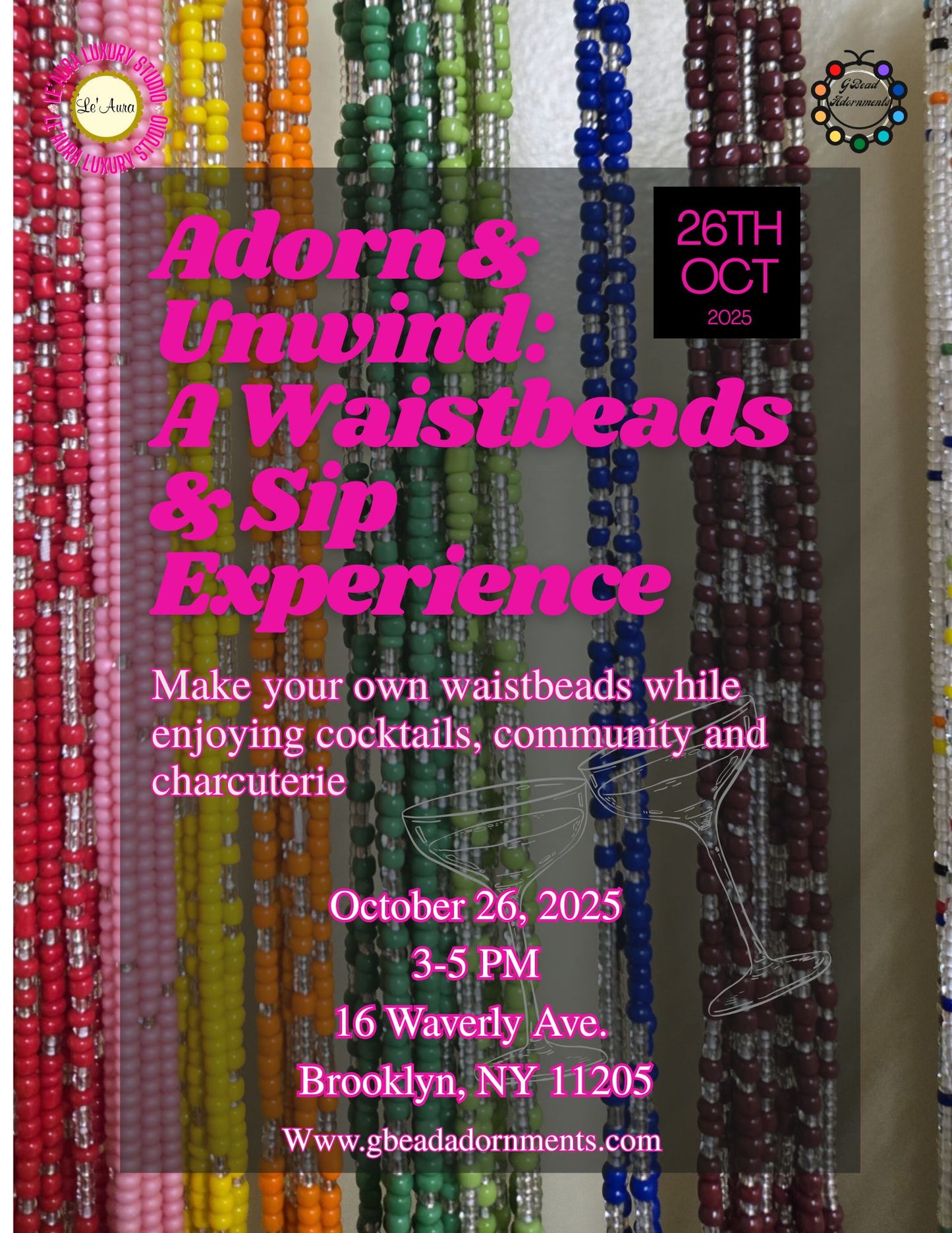Adorn & Unwind: A Waistbeads & Sip Experience
