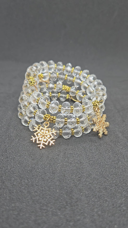 Golden Frost Wrap Bracelet