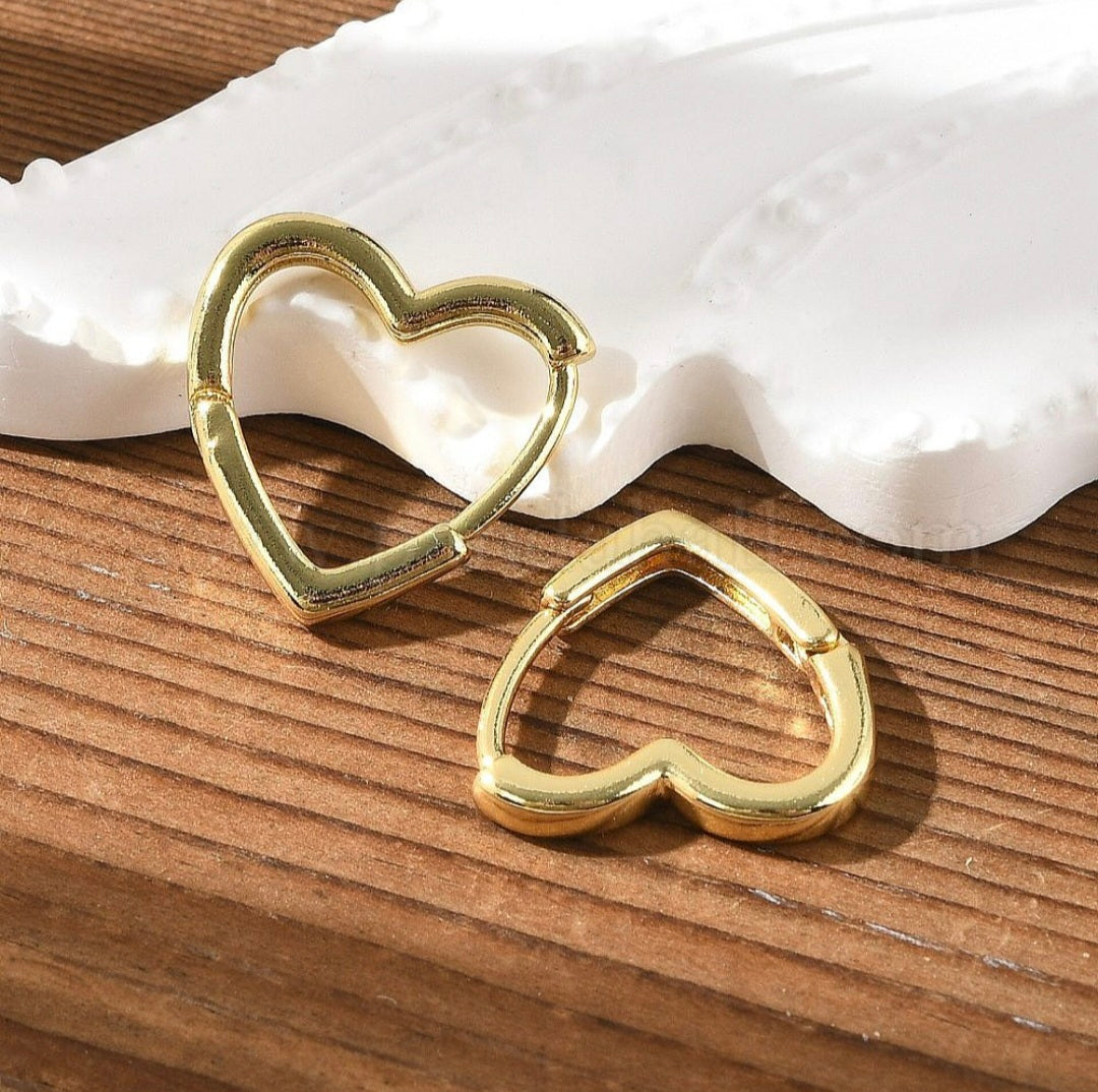 Close to the Heart Huggie Earrings - GBead Adornments