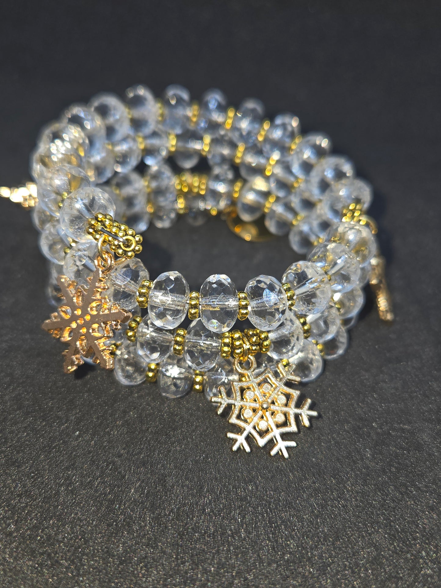 Golden Frost Wrap Bracelet