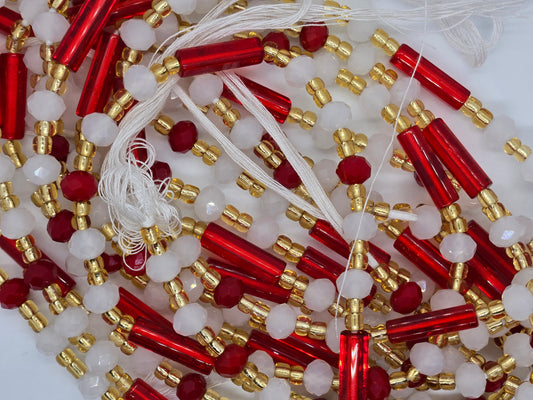 Cherry Kiss Tie- On Waistbeads