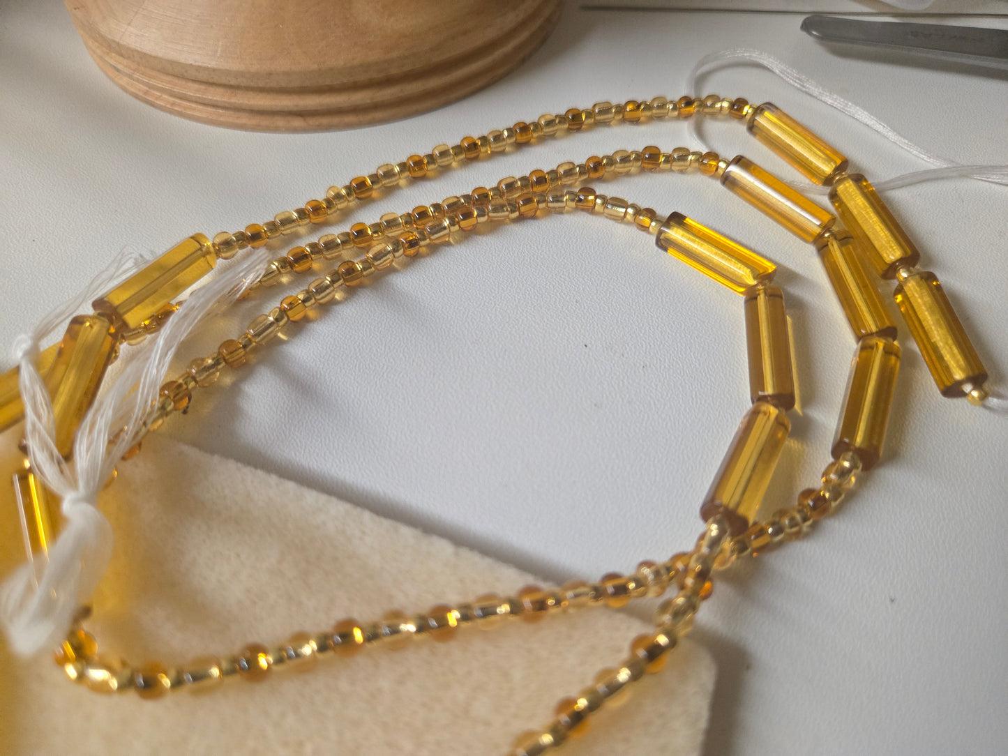 Amber Allure Tie On Waistbeads