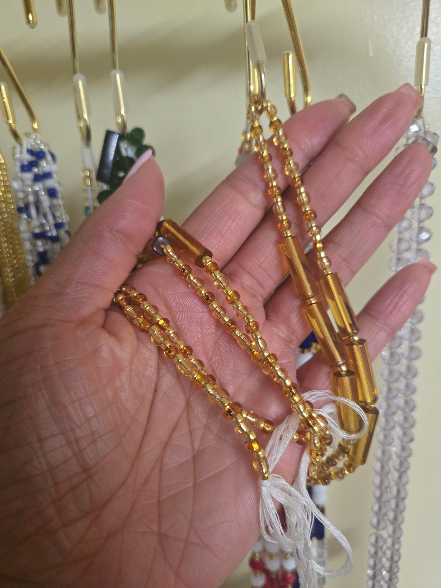 Amber Allure Tie On Waistbeads