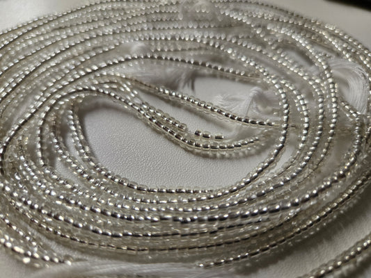 Crystal Clear Tie On Waistbeads