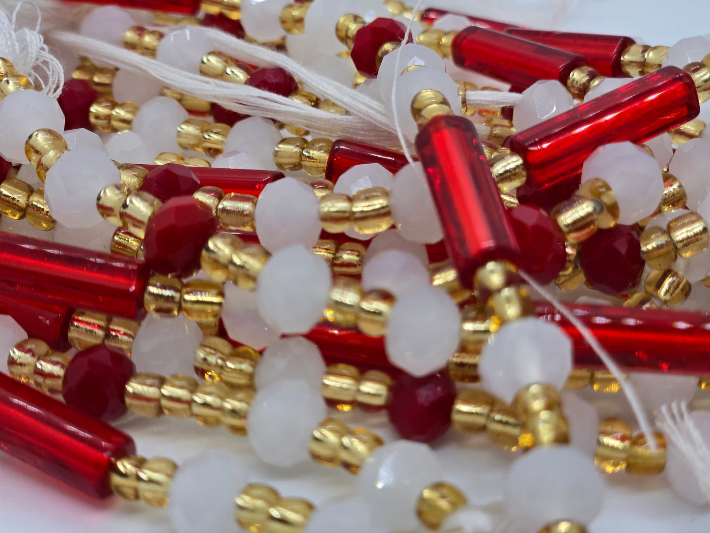 Cherry Kiss Tie- On Waistbeads