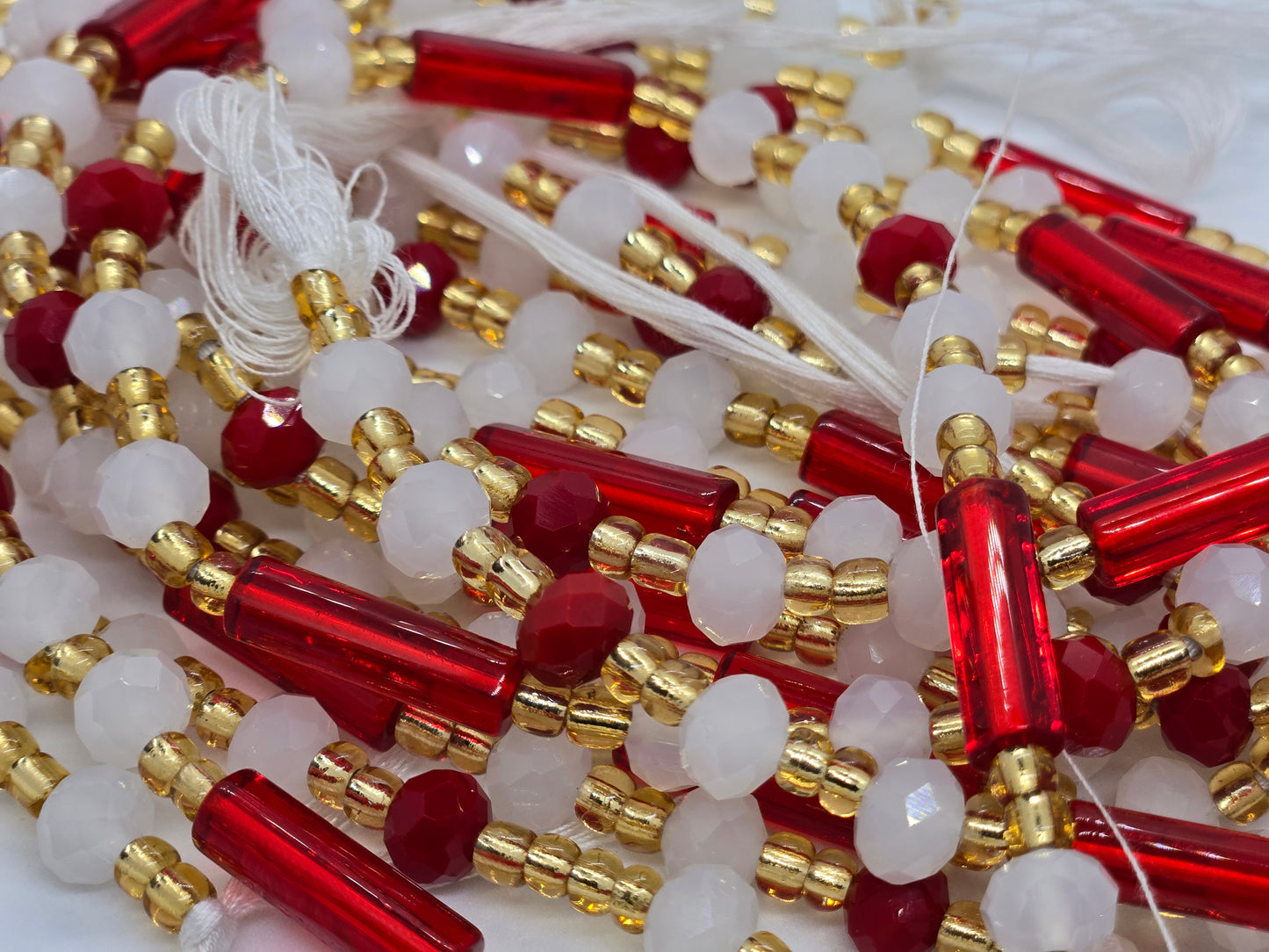 Cherry Kiss Tie- On Waistbeads