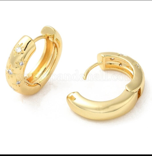 Simply Celestial Gold Earrings - GBead Adornments
