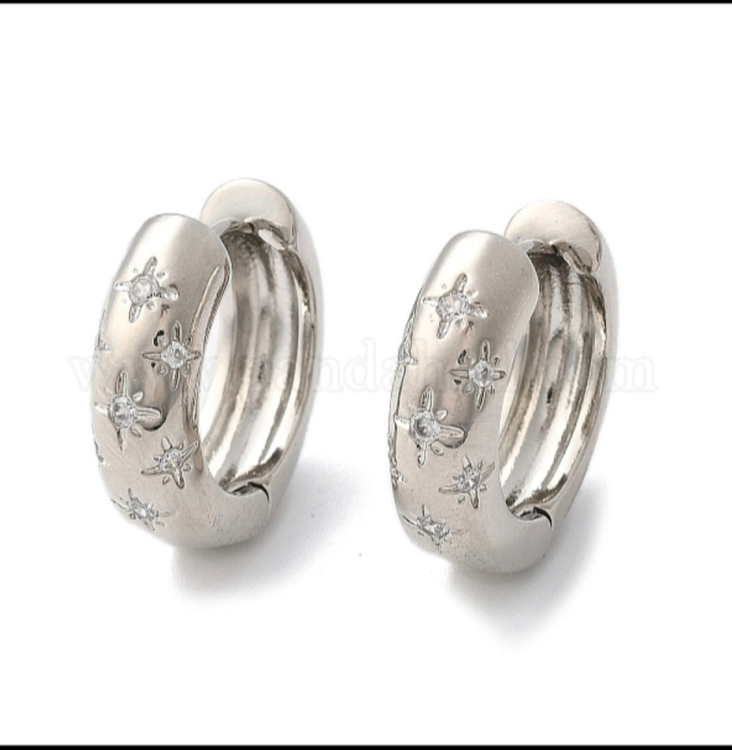 Simply Celestial Silver Earrings - GBead Adornments