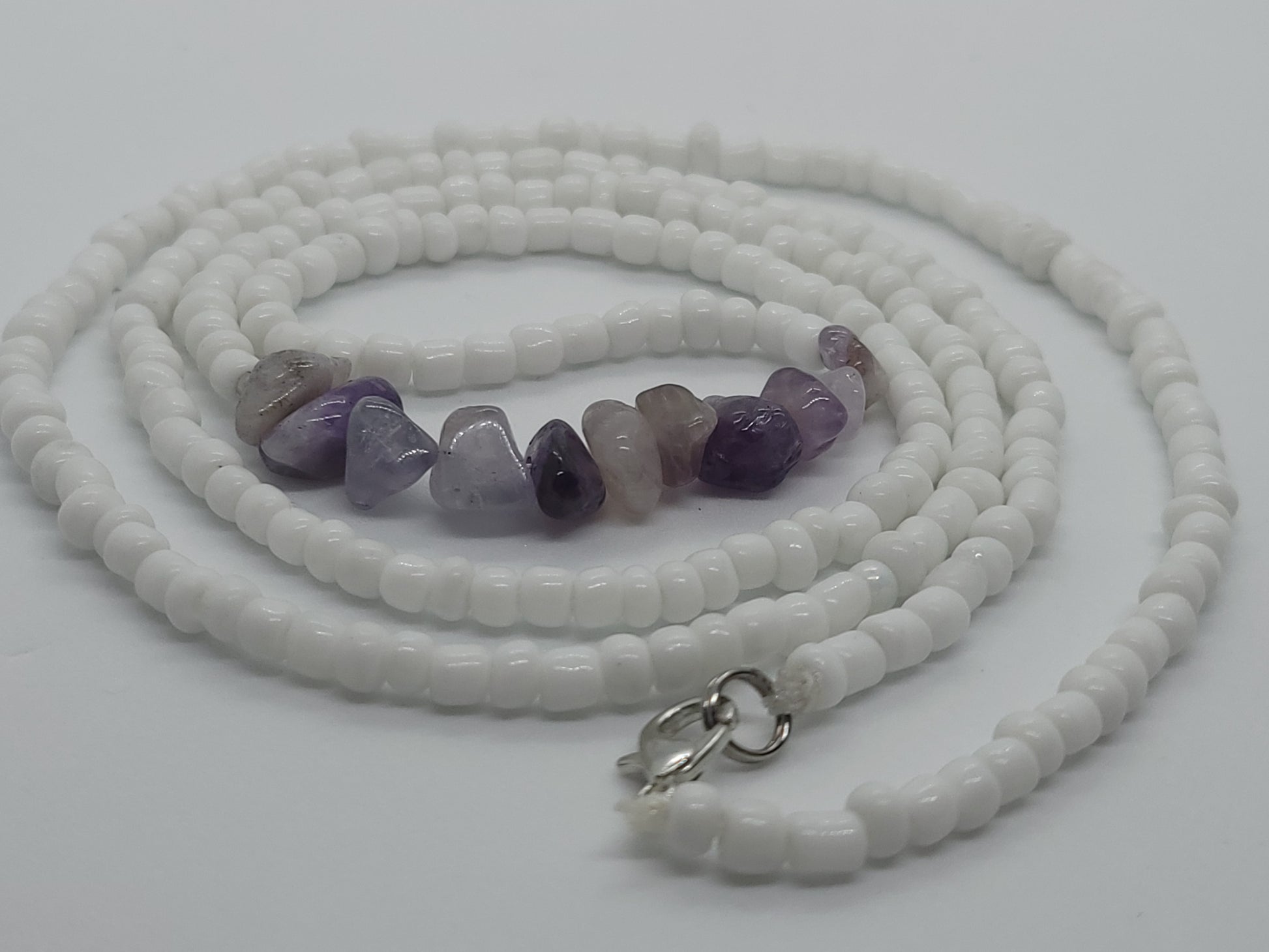 Amethyst Chip Waistbead - GBead Adornments