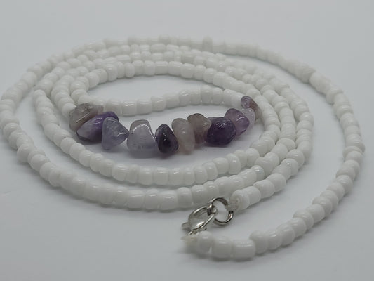 Amethyst Chip Waistbead