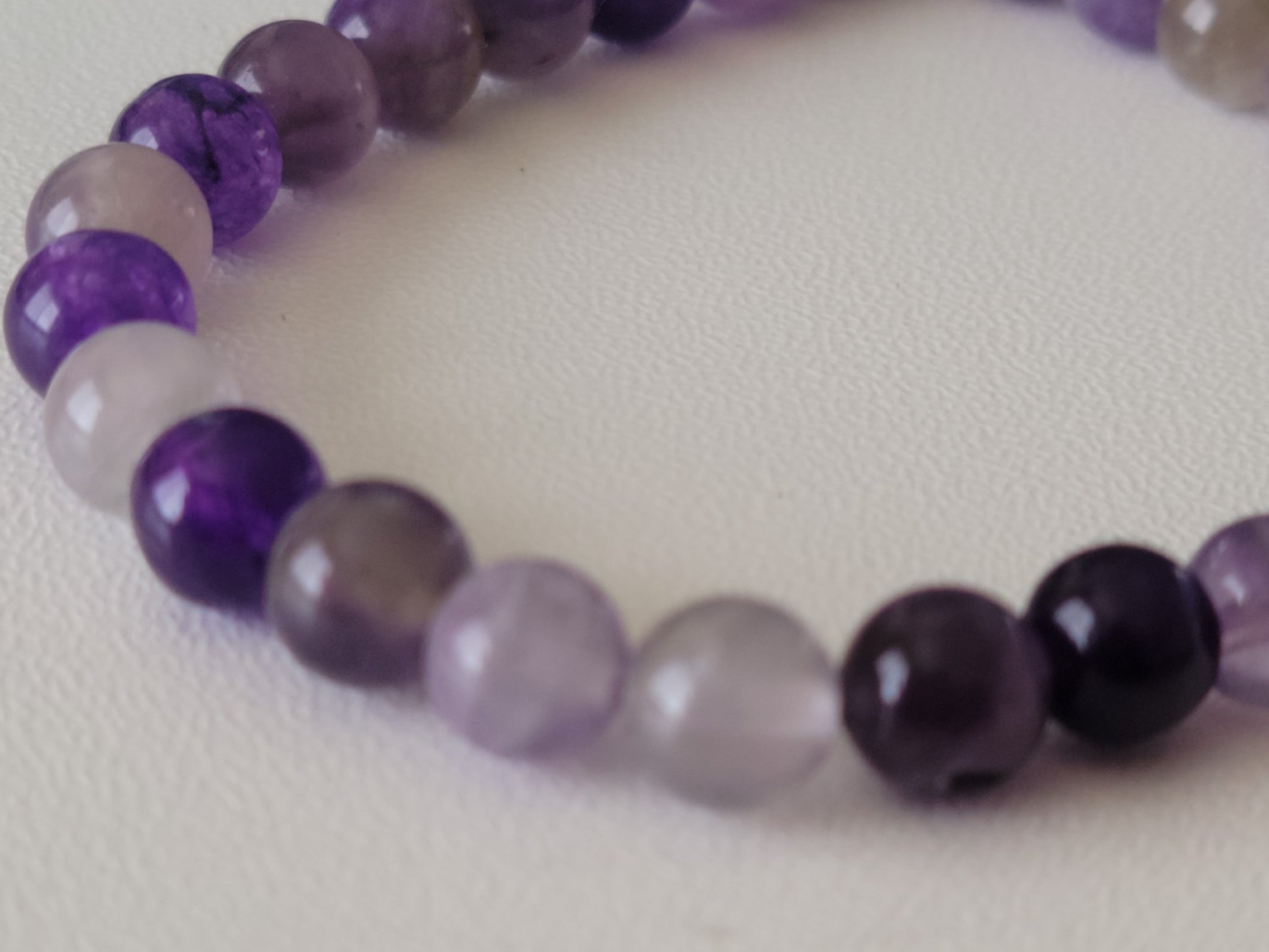 Amethyst Bracelet 6mm - GBead Adornments