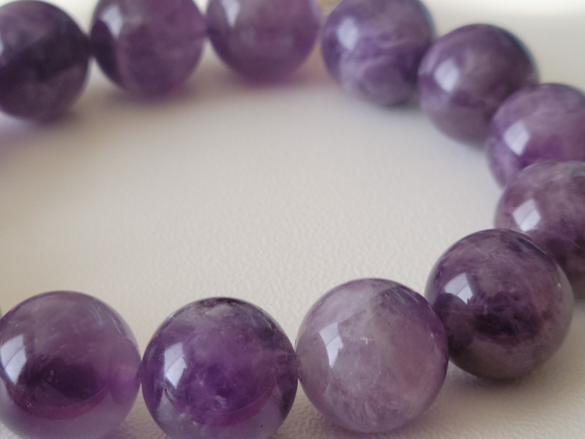 Amethyst Gemstone Bracelet 10mm - GBead Adornments