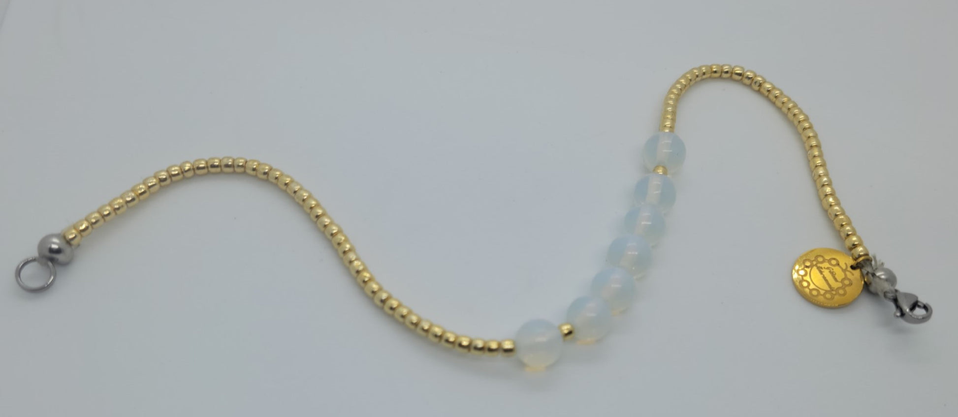 Moonstone Opal Anklet - GBead Adornments