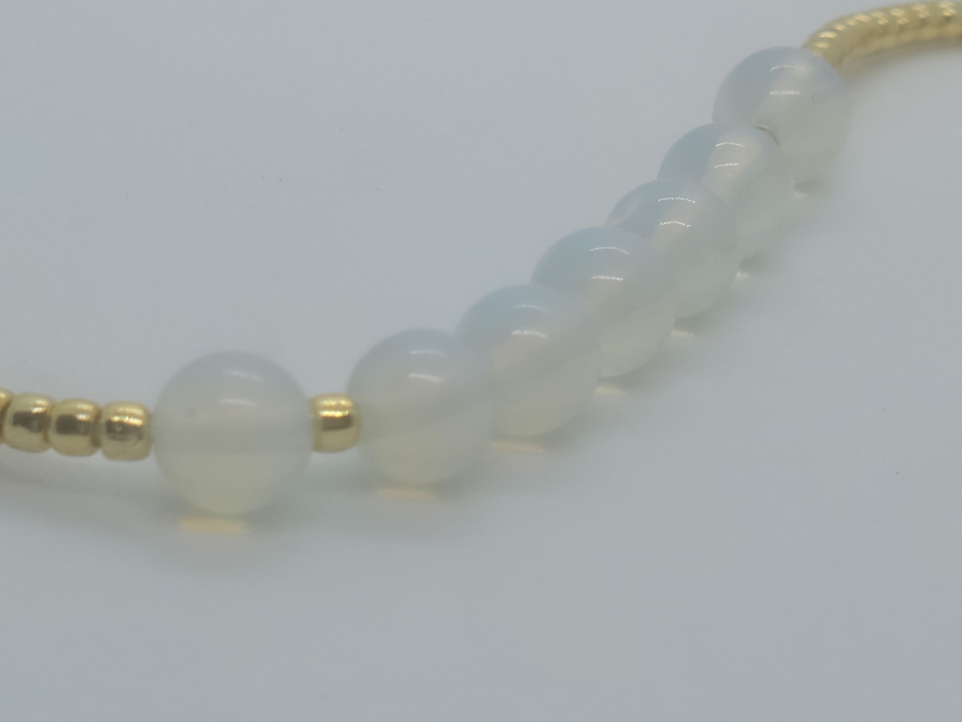 Moonstone Opal Anklet - GBead Adornments