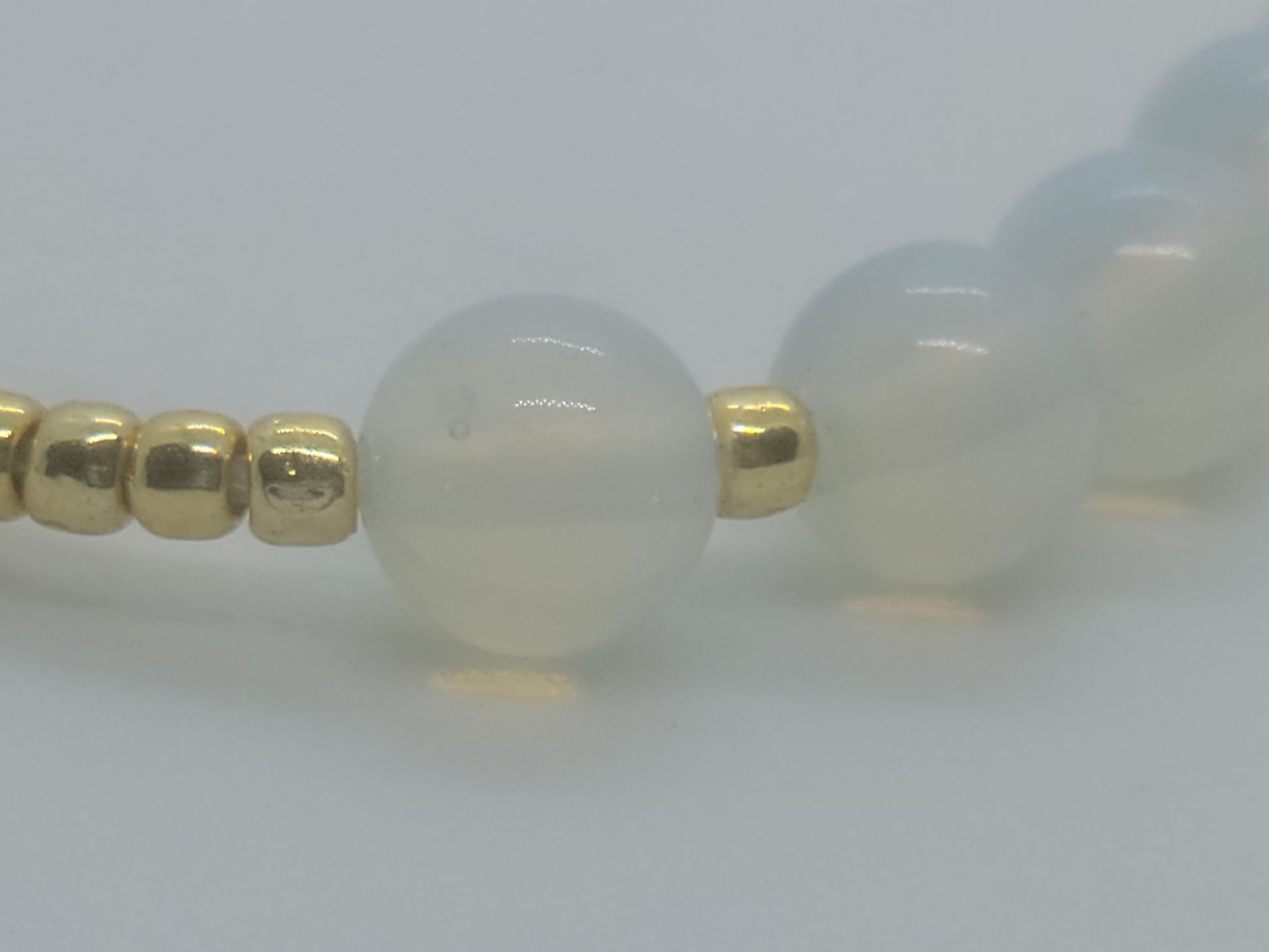 Moonstone Opal Anklet - GBead Adornments