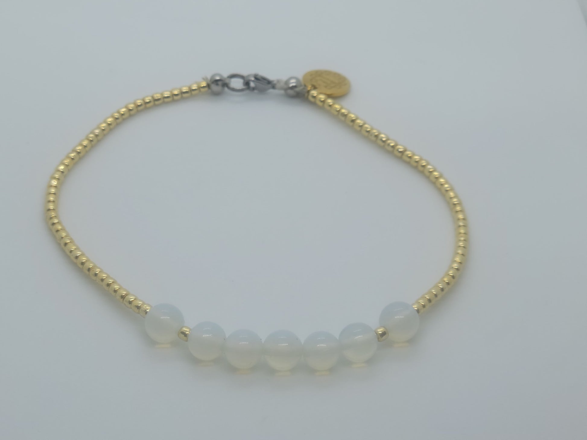 Moonstone Opal Anklet - GBead Adornments