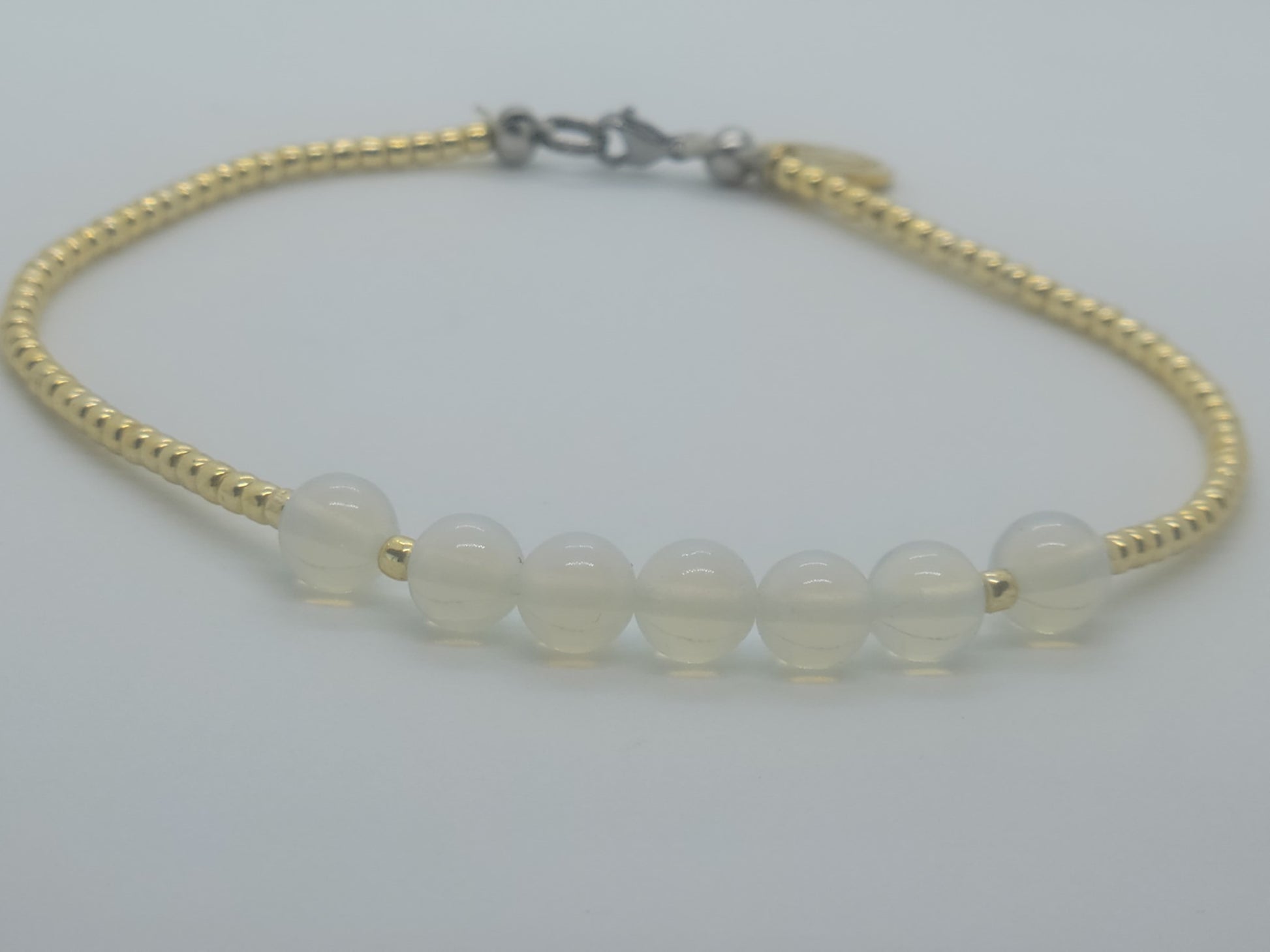 Moonstone Opal Anklet - GBead Adornments