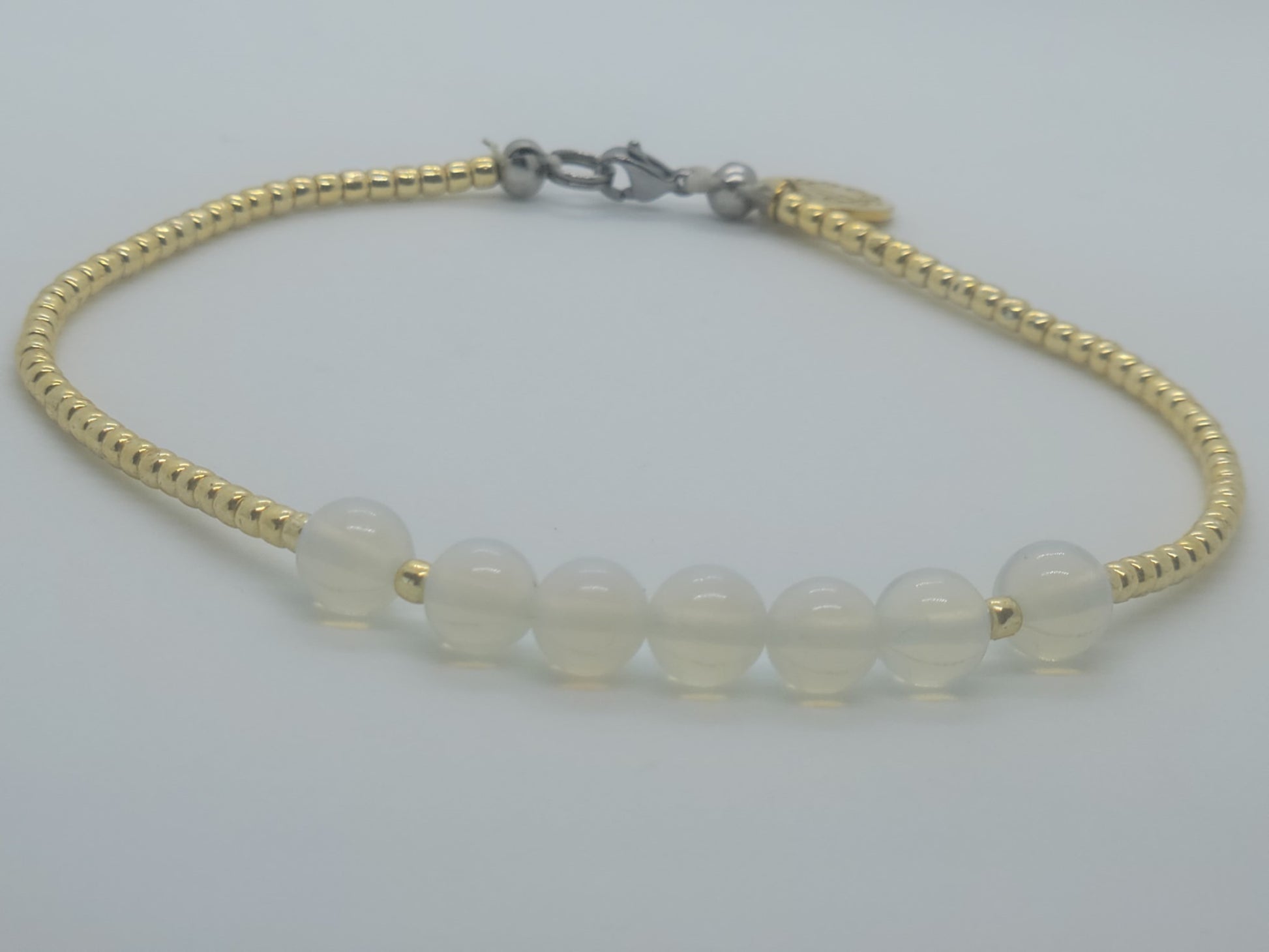 Moonstone Opal Anklet - GBead Adornments